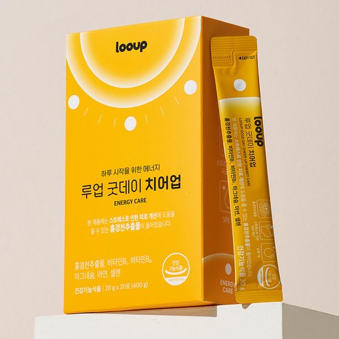 루업 굿데이 치어업 홍경천추출물 스트레스 피로 개선 비타민B 제품 이미지